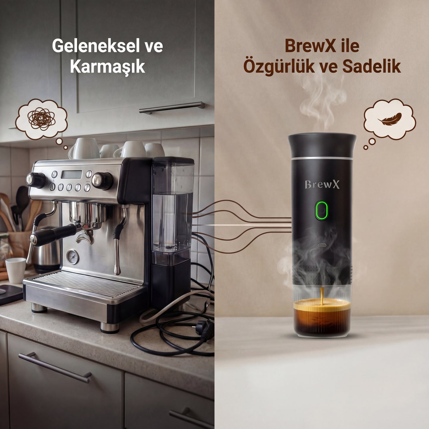 BrewX™ Taşınabilir Kahve Makinesi